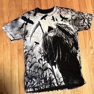 AFFLICTION Men's T-Shirt CORN REAPER Medium